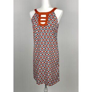 Molly Bracken Womens Medium Floral Sleeveless Shift Dress Retro 60's 70's Vibe